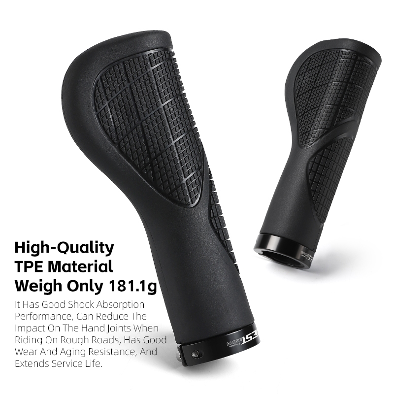 WEST BIKING ฝาครอบแฮนด์จักรยานสากลสบาย Shock-Absorbing Widened Grip Cover Anti Slip Handle — صورة 7