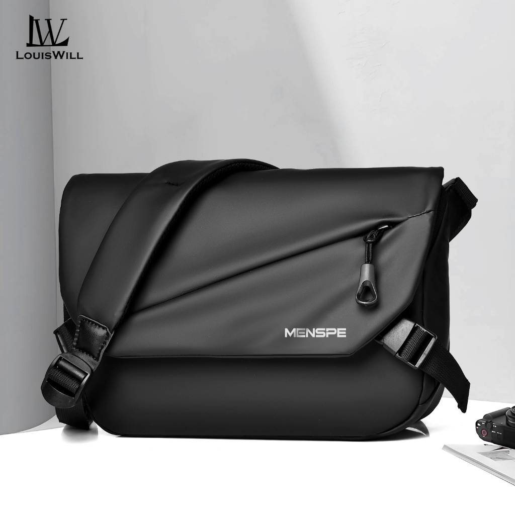 Louiswill ผู้ชายแฟชั่นกระเป๋าสะพายกระเป๋าข้ามร่างกายกระเป๋า ผู้สื่อสาร ง่ายสบายๆกีฬาถนนกระเป๋าสําหรับผู้ชายนักเรียนชาย