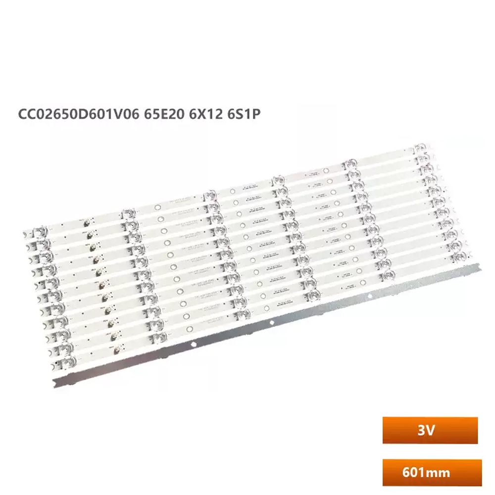 12pcs led backlight strip สําหรับ Panda LE65E06K Konka KKTV AK65 U65 light strip CC02650D601V06 65E2