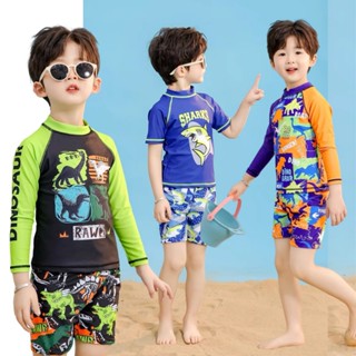 🪐พร้อมส่งด่วน🪐ชุดว่ายน้ำเด็กผู้ชายแบบใหม่ กันแดดและแห้งเร็ว …