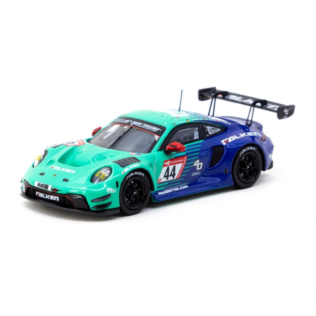 Tarmac Works T64-084-23NUR44 1/64 Porsche 911 GT3 R Nurburgring 24h 2023 Diecast Scale รถโมเดล
