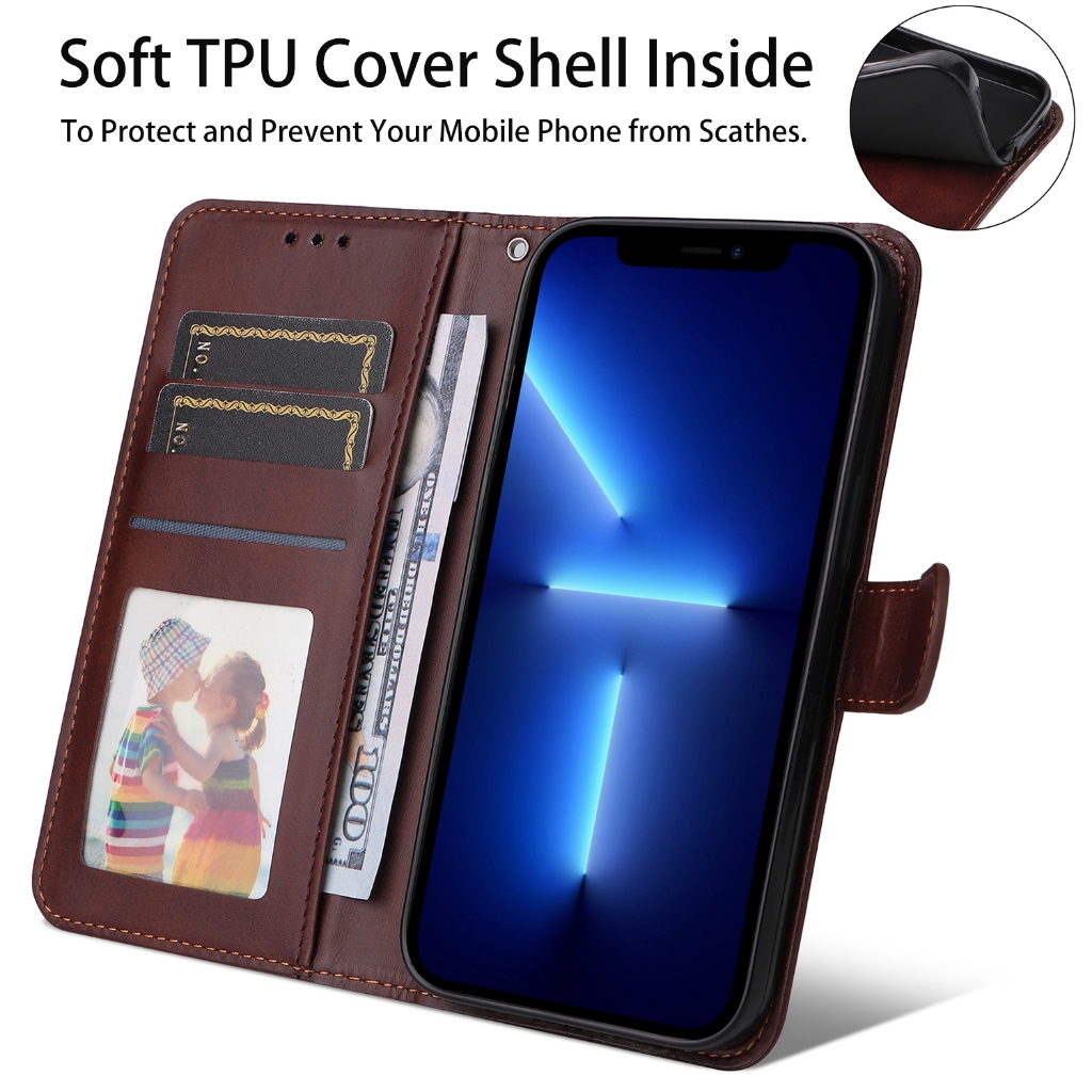 เคสฮอร์เนอร์ Case for Honor X9d X7d 5G 400 Lite 200 Smart X9a X9b X9c X8a X8b X8c X7a X7b X7c X6a X6b X6c X5b X5c Plus เคสฝาพับ เคสเปิดปิด โทรศัพท์หนัง PU TPU นิ่ม ฝาพับ พร้อมช่องใส่บัตร และสายคล้องมือ Flip Cover With Card Slots Wallet ซองมือถือ YYTXNW ราคา ถูกที่สุด ดีลบีเคเค แกลเลอรีภาพที่ 6