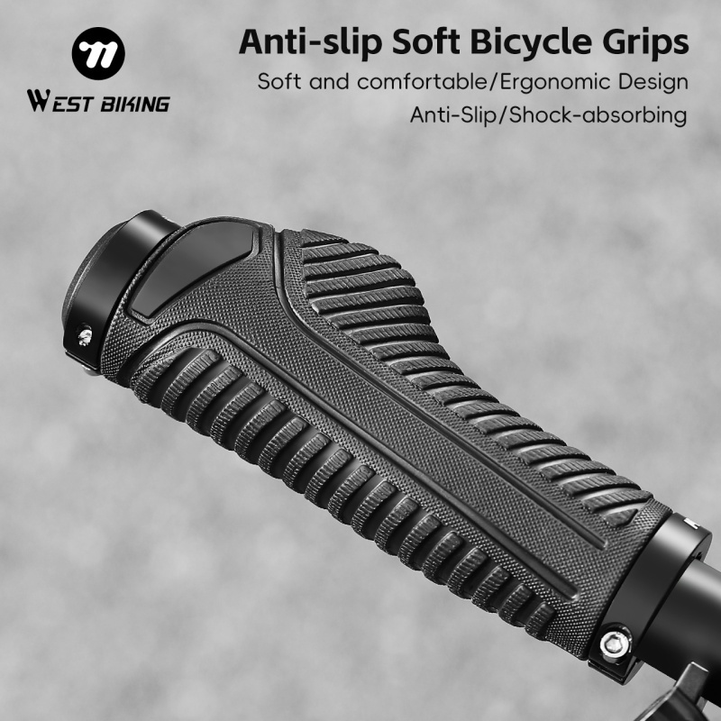 WEST BIKING 1 คู่มือจับจักรยานจักรยานเสือภูเขาฝาครอบแฮนด์จักรยานเสือหมอบปลอกแฮนด์กันลื่นอุปกรณ์จักรยาน - รูปที่ 2