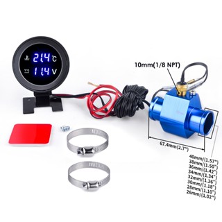 Auto Car Water Temp Gauge/โวลต์มิเตอร์สําหรับรถยนต์ 28-40 มม…