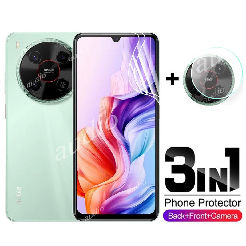 Nubia V70 Max 4G 3in1 ด้านหน้าด้านหลังเลนส์ Hydrogel ฟิล์มสําหรับ ZTE Blade V70 Max BladeV70 4G 2025