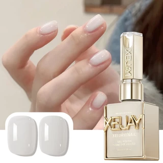 XEIJAYI 15มล--M002 สีทาเล็บครีมขาว ให้สีติดทนนาน เหมาะกับการทำเล็บ DIY และของขวัญวันหยุด