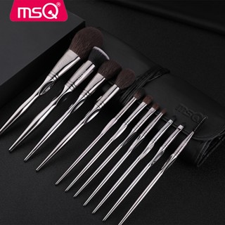 MSQ 11 ชิ้น ชุดแปรงแต่งหน้า, แปรงแต่งหน้าขนสัตว์คุณภาพสูงระด…