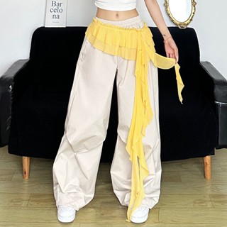 Cutenew Solid Ruched กระโปรงริบบิ้นไม่สม่ําเสมอบุคลิกภาพ Nic…