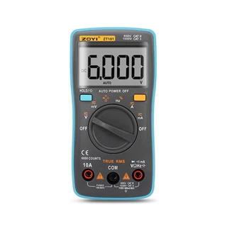 ZOYI ZT-101 Auto Range Digital Multimeter 6000 Counts Anti-Burn Voltage Current Resistance Tester