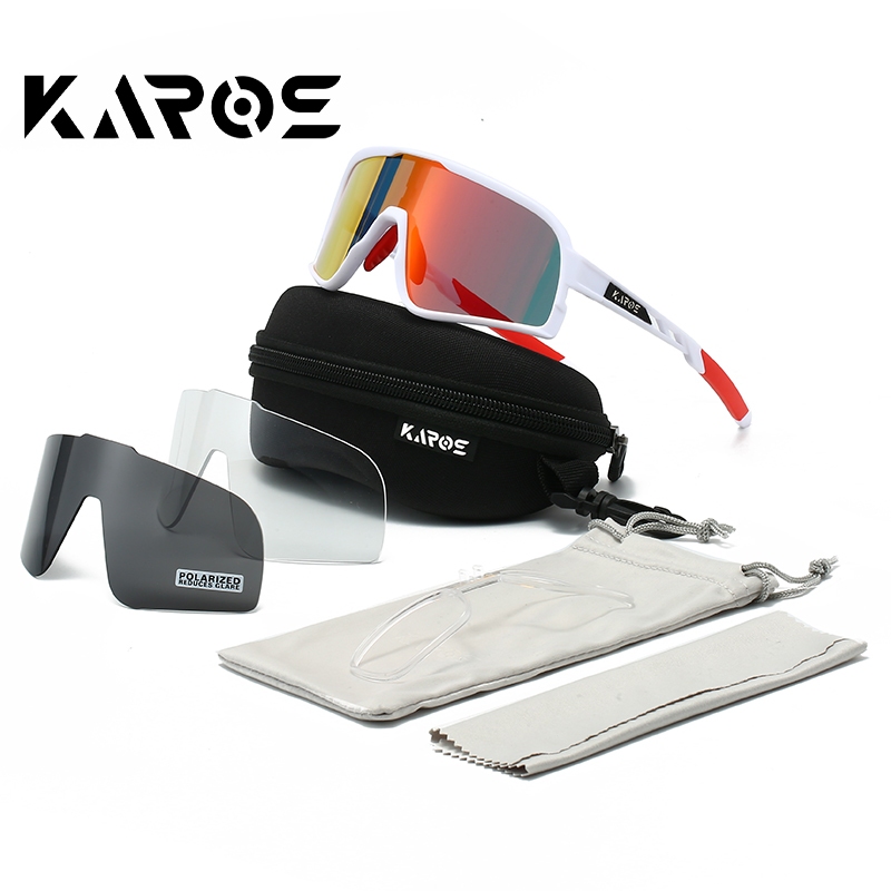KAROS แว่นตาแฟชั่น โพลาไรซ์ ออฟโรด UV400 สําหรับปั่นจักรยาน ตกปลา กีฬา ผู้ชาย/ผู้หญิง
