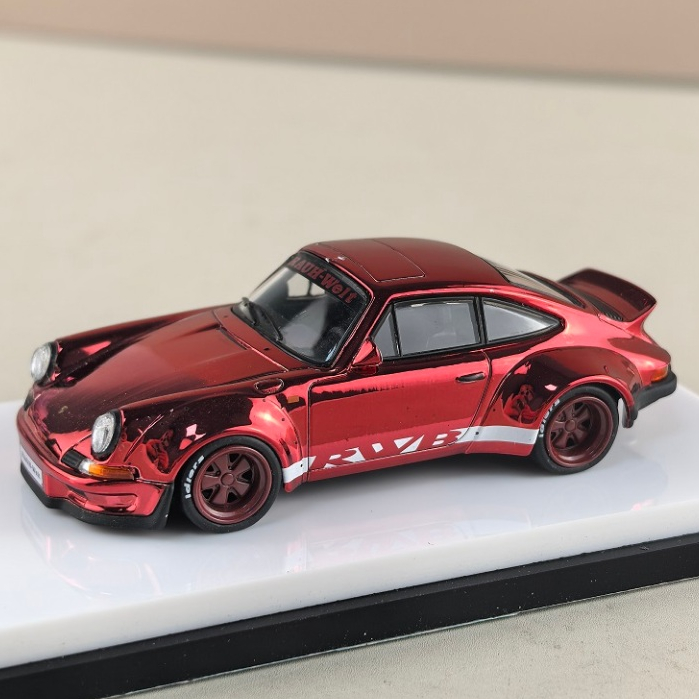 MC 1:64 Porsche RWB930 ลําตัวกว้างดัดแปลงจําลองรถรุ่นคอลเลกชันเครื่องประดับ