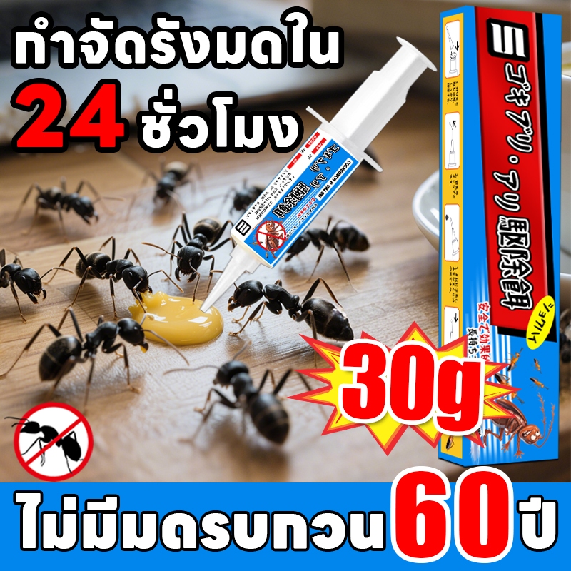 30g ใช้นาน Leno ยากําจัดมดตายยกรัง เจลกําจัดมด ยากําจัดมด ใช้ง่าย สะดวกสุด ๆ กลิ่นล่อแรง มดติดกับง่าย หยดเดียวเอาอยู่ มดตายยกรัง เห็นผลจริง 100% เหยื่อมด  ฆ่ามด