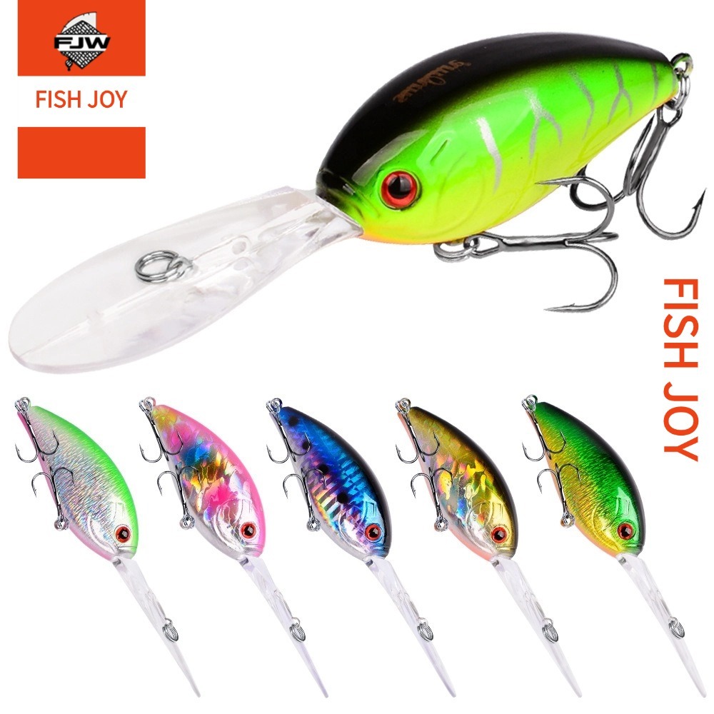 F111 ตกปลา ปลาปลอม เหยื่อเรืองแสง 3D ตาปลา สีสันสดใส ลายพราง ลายสาดสี ปลายแหลม สะพานเหยื่อ