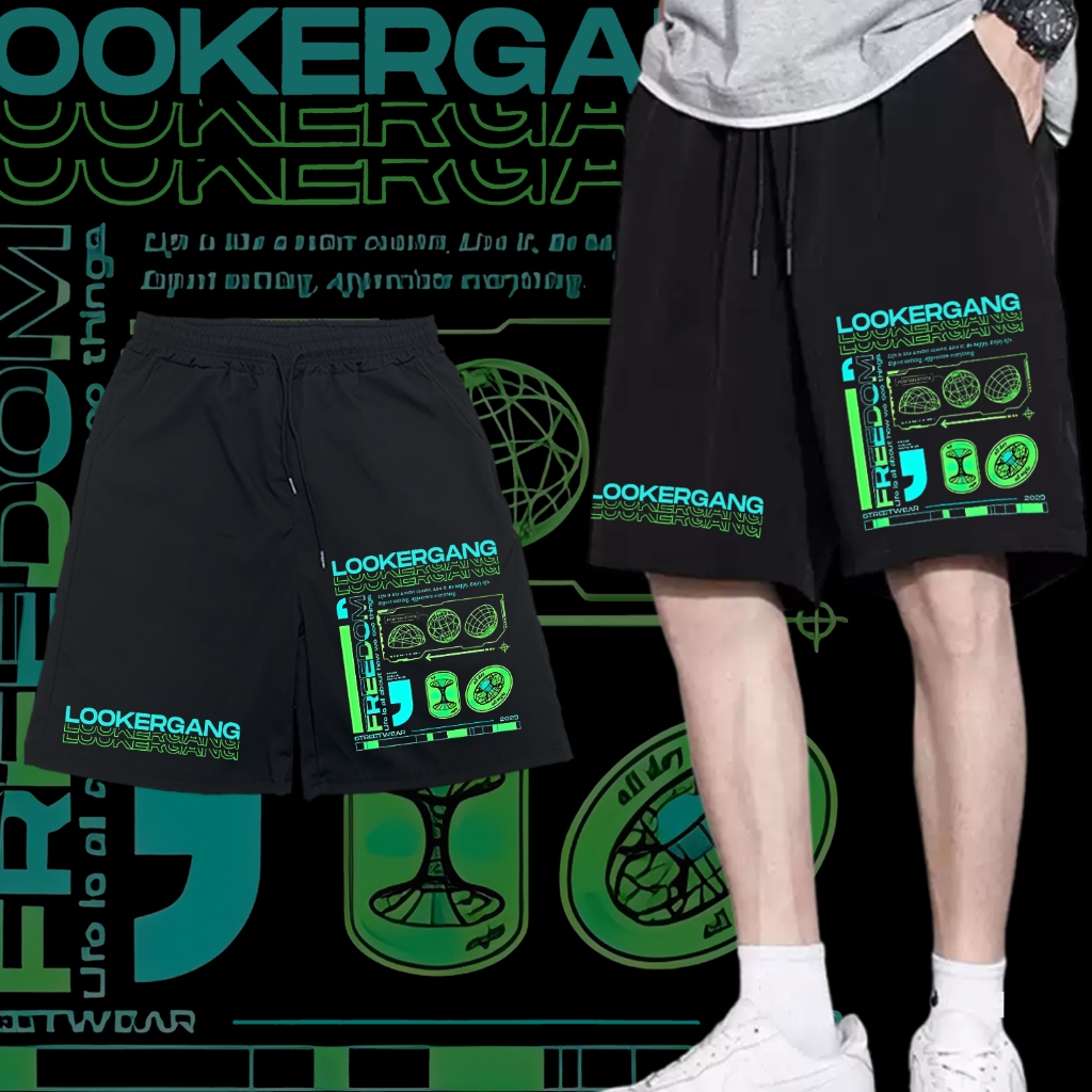 LOOKER GANG - กางเกงขาสั้นสไตล์สตรีทลําลอง #15