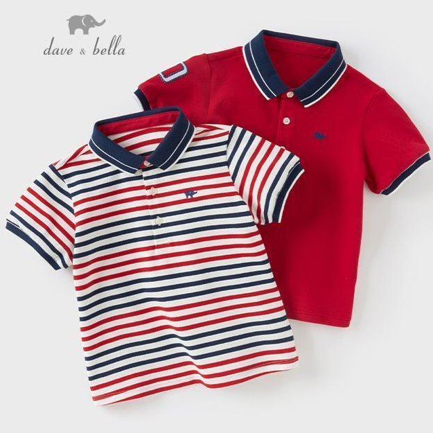 เดฟเบลล่า เด็กทารกเสื้อโปโลสําหรับเด็กแขนสั้นแข็งสบายเสื้อเด็กเสื้อผ้าลําลองเด็กผ้าฝ้ายเสื้อ ฐานข้อมูล2252353