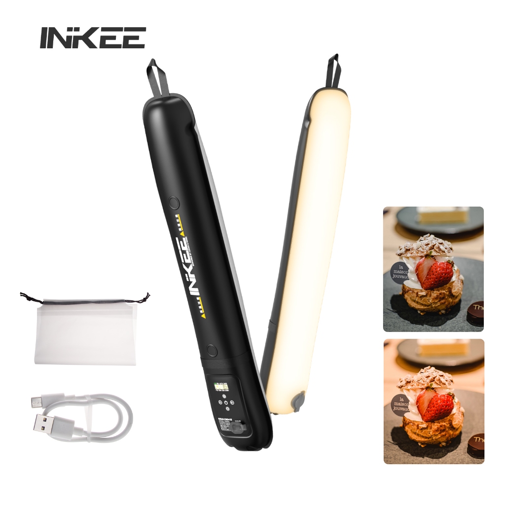INKEE GC12 Inflatable LED Video Light Wand 12W มือถือ Air คอลัมน์โคมไฟ Stick 2700-6500K IP66 กันน้ํา