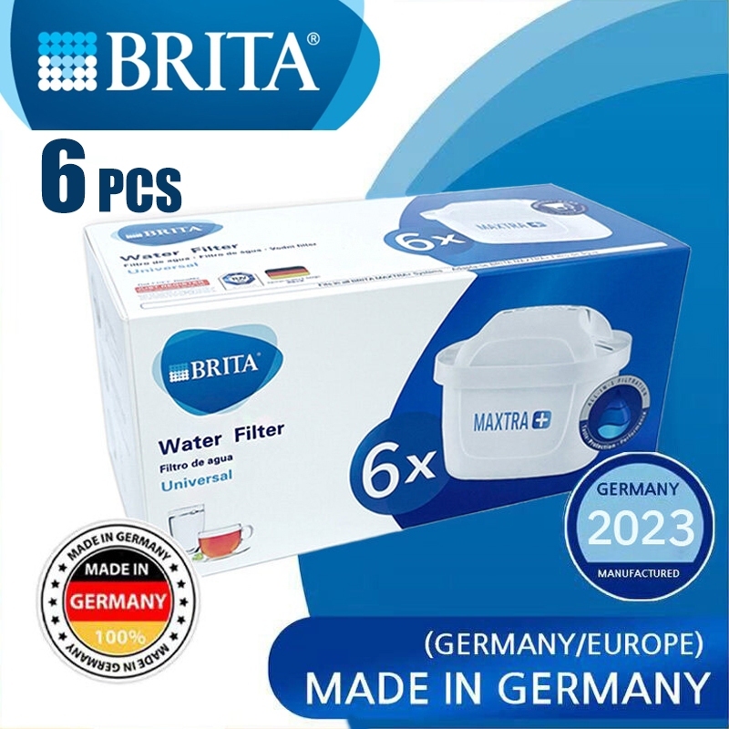 100% Original Brita MAXTRA+ Filter Brita maxa + เครื่องกรองน้ําโปร เครื่องกรองน้ํา 6 แพ็ค คลอรีนพอดีกาต้มน้ําทั้งหมด