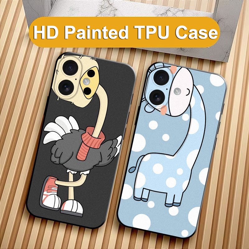 สําหรับiPhone 16Plusเคสโทรศัพท์สําหรับiPhone 16PlusกันกระแทกTPU Soft CaseสําหรับiPhone16 ฝาหลังสําหร