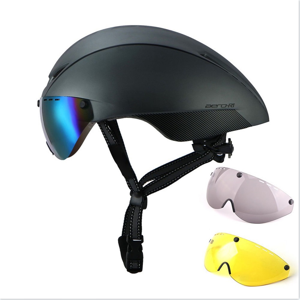 ใหม่ YUMAJ TT Goggles Helmet Road Cycling Safety Helmet Adjustable Unisex Professional Competition