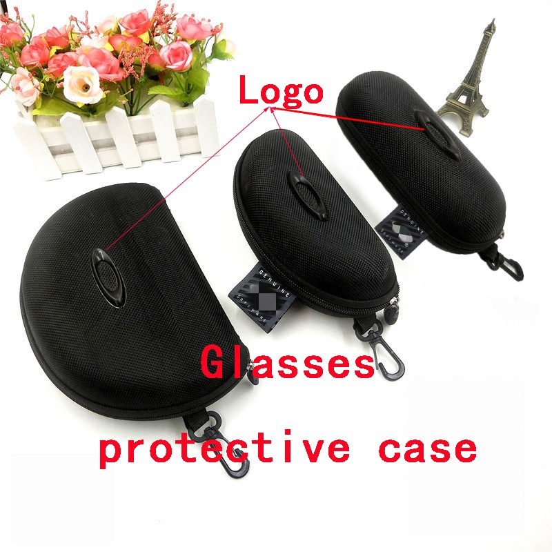 คุณภาพสูงแว่นตากันแดดกรณี อีวา จักรยานซิปกรณีแบบพกพากลางแจ้งการจัดเก็บการบีบอัด-ทนกล่องที่มีฉลาก