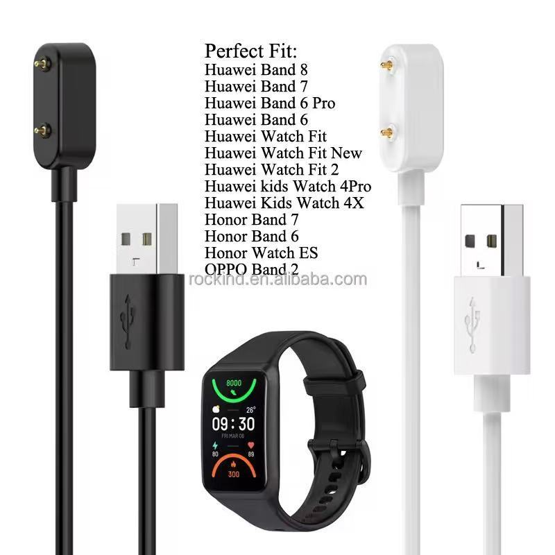 เครื่องชาร์จแม่เหล็กสําหรับ Huawei Band 6 7 8 9 smartWatch Fit 4 3 2 สายชาร์จอย่างรวดเร็วสําหรับ OPPO Band 2