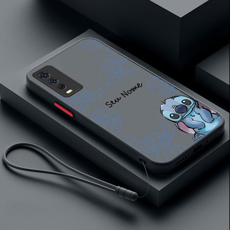 Vivo V2254 V2206 V2207 V2203 1935 1938 1901 1902 1904 1906 ที่กําหนดเองชื่อ Stitch Hard Plastic Fros