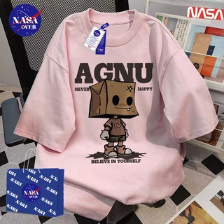 【พร้อมส่ง】🔥NASA ใส่ได้ทั้งชายหญิง เสื้อ ผ้าฝ้ายแท้100% ทรงโอเวอร์ไซส์ เสื้อยืด กล่องกระดาษรูปร่างมนุษย์📦YG1138