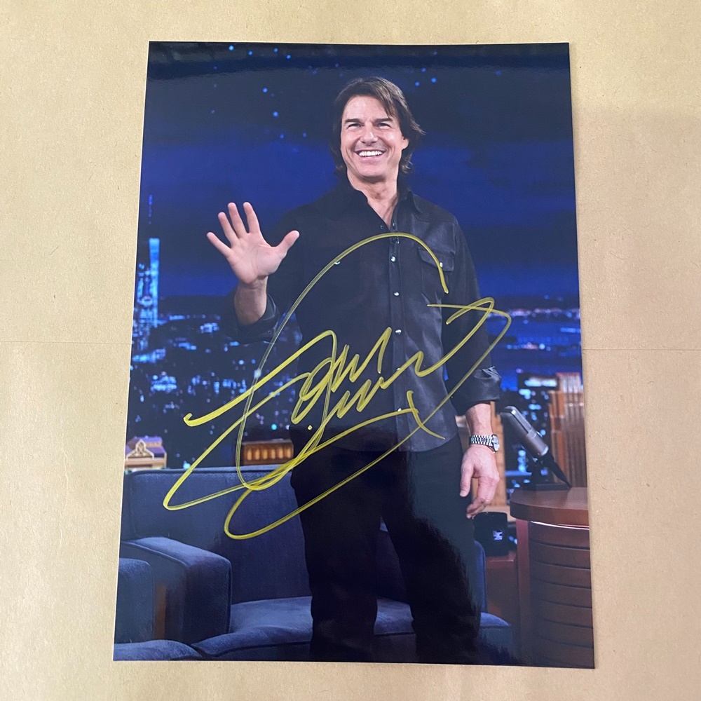 ป้ายมือ Tom Cruise AUTOGRAPHED ภาพถ่าย 7 นิ้ว SIGNED COLLECTION