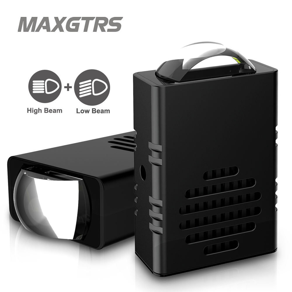 MAXGTRS High Power Car Grilles Daytime Running Light Amber/White DRL LED Auto Front Center Grille Light พร้อมพัดลมสําหรับ Off Road Trunk SUV