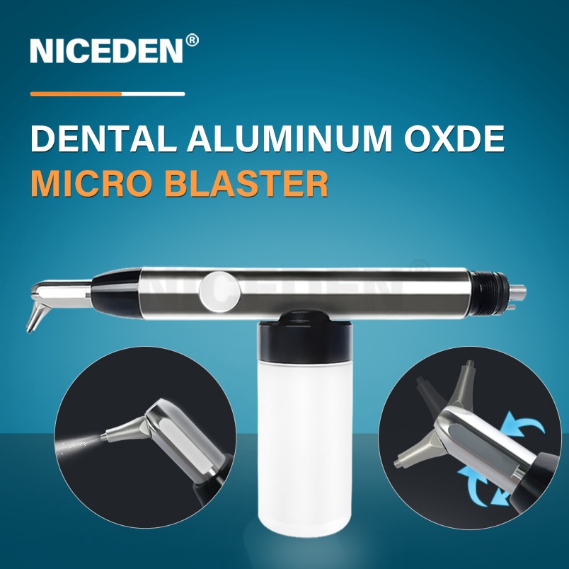 NICEDEN ทันตกรรม Alumina Micro-Sandblaster Connector Alumina ปืนพ่นทราย Air Polishing Handpiece