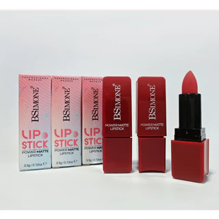Bsimone ลิปสติกเนื้อมัท กันน้ำ ทนนาน สีน้ำตาลช็อกโกแลต ไม่ติดแก้ว ลิปมาทท์ กันน้ำ แต่งหน้าได้ตลอดวัน