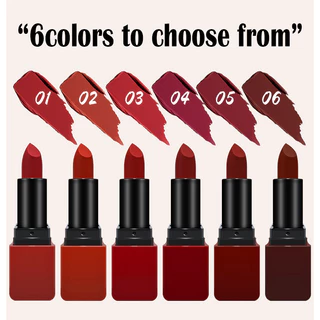 Bsimone ลิปสติกเนื้อมัท กันน้ำ ทนนาน สีน้ำตาลช็อกโกแลต ไม่ติดแก้ว ลิปมาทท์ กันน้ำ แต่งหน้าได้ตลอดวัน