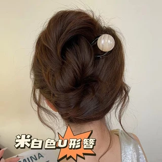 เครื่องประดับผม U-Shaped Hairpin แบบ.Simple High-End สำหรับหญิง