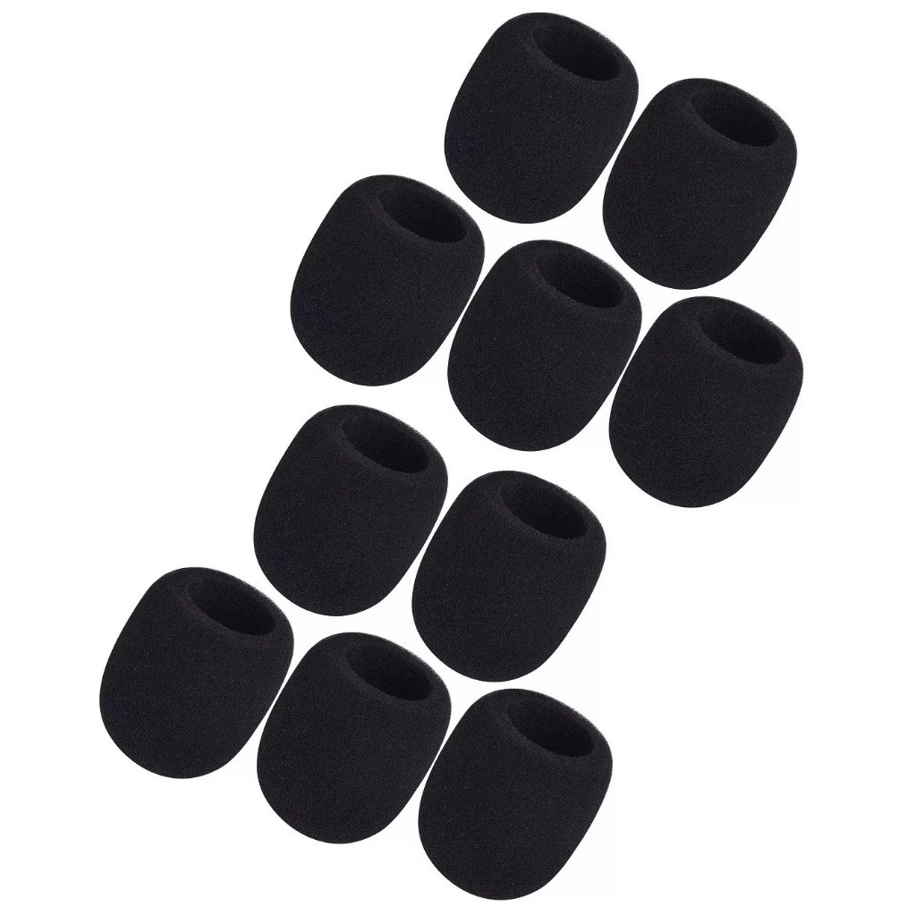 10 แพ็คไมโครโฟนฟองน้ํากระจกสําหรับ shure SM58 Beta58a PG58 ไมโครโฟน
