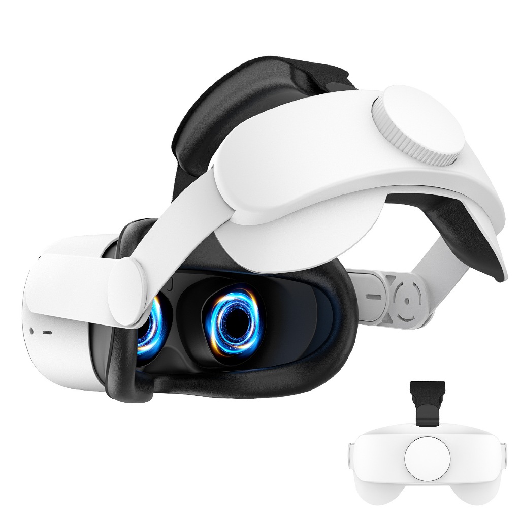 สายรัดศีรษะสําหรับ Oculus Quest 2: สายรัดชุดหูฟัง VR - เปลี่ยนที่สะดวกสบายแบบปรับได้ - ความสะดวกสบายที่เพิ่มขึ้น, ลดแรงกดของศีรษะ