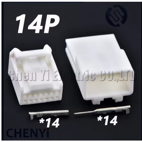 14 Pin Auto Connector ชิ้นส่วนการปรับเปลี่ยนรถปลั๊กยานยนต์ซ็อกเก็ต 6098-3877 6098-3917 90980-12369 90980-12370 สําหรับ Toyota Lexus