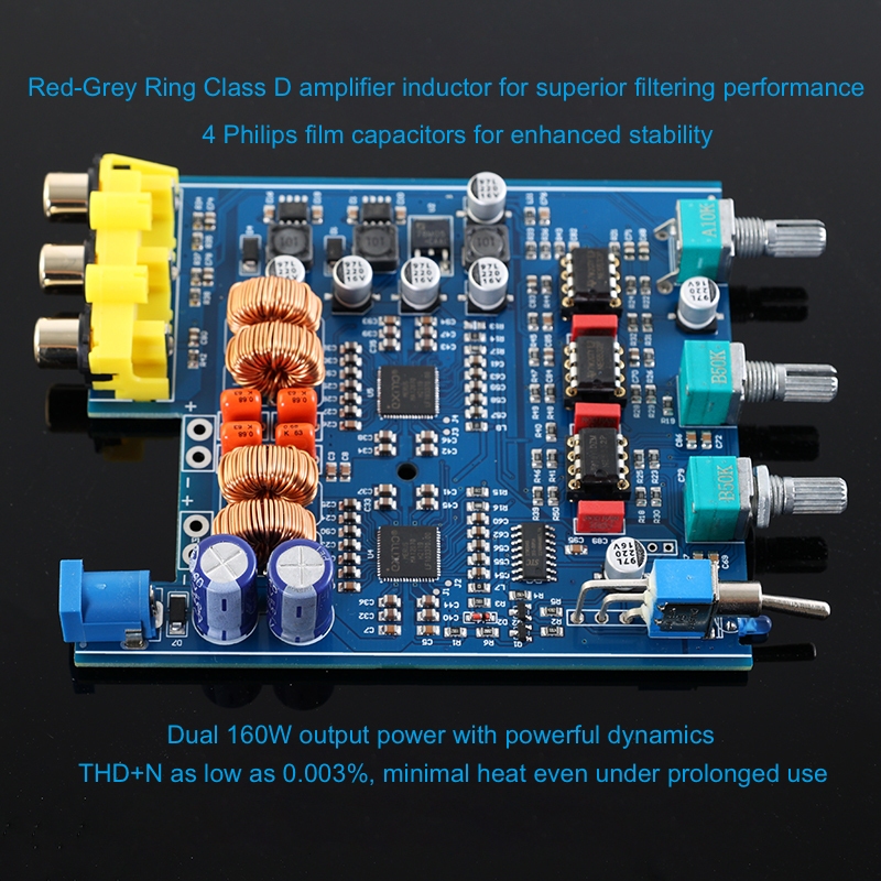 ​​Dual 160W เครื่องขยายเสียงสเตอริโอ MA12070 เสียง Class D ดิจิตอล Superior ถึง TPA3116 ราคา ถูกที่สุด ดีลบีเคเค แกลเลอรีภาพที่ 4