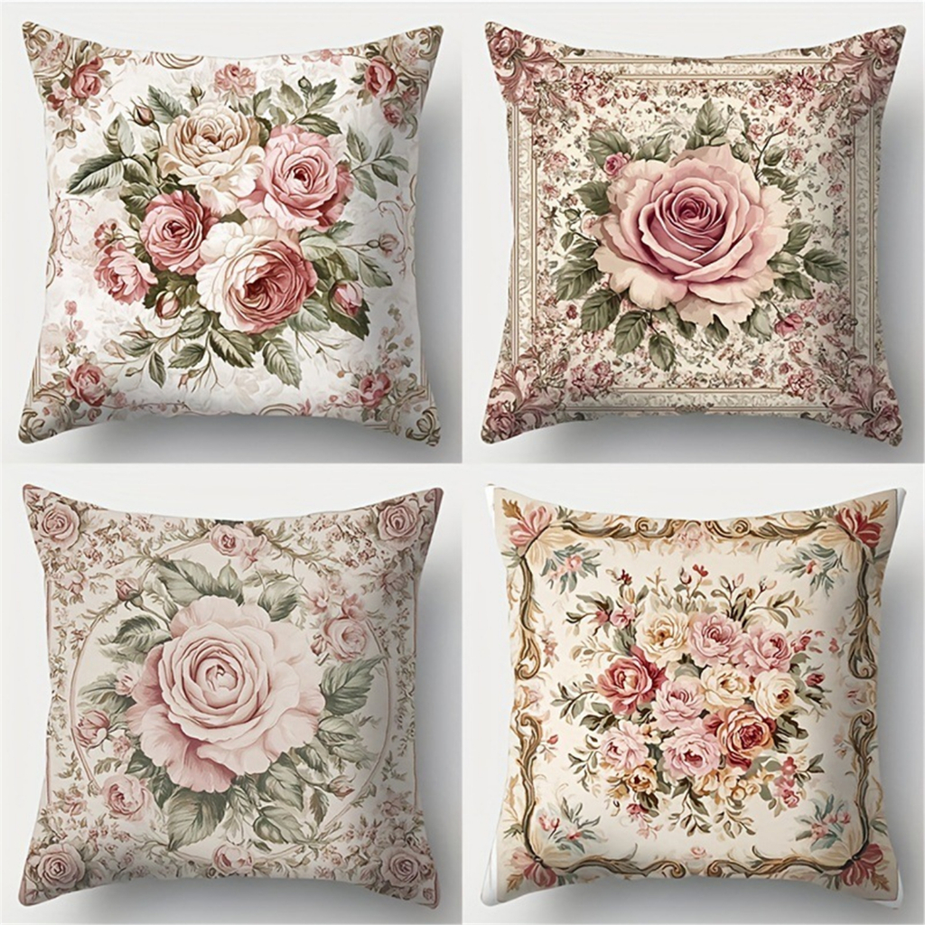ปลอกหมอนอิงใหญ่.7070.6060.5050.4545.4040.ดอกไม้ปลอกหมอนผ้าฝ้าย.ปลอกหมอนโซฟาตกแต่งบ้านทรงสี่เหลี่ยม