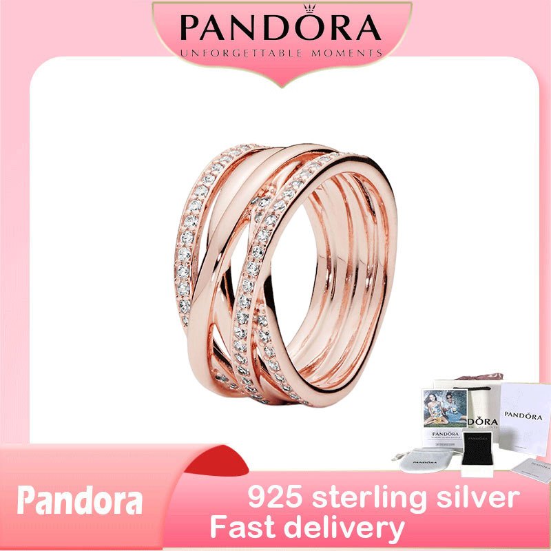 S925 เงินสเตอร์ลิงตัวแทนเพื่อซื้อผลิตภัณฑ์ของขวัญวันเกิด Sparkling & Polishing Lines Ring