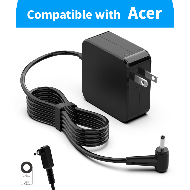 N15Q8 N15Q9 N16P1 N20C5 65W 19V 3.42A Charger สําหรับ Acer แล็ปท็อปอะแดปเตอร์ AC A13-045N2A A11-065N