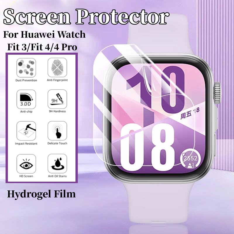 สําหรับ Huawei Watch Fit 3/Fit 4/4 Pro ป้องกันหน้าจอสําหรับ Fit 4pro Hydrogel ฟิล์มฟิล์มนุ่มสําหรับ 