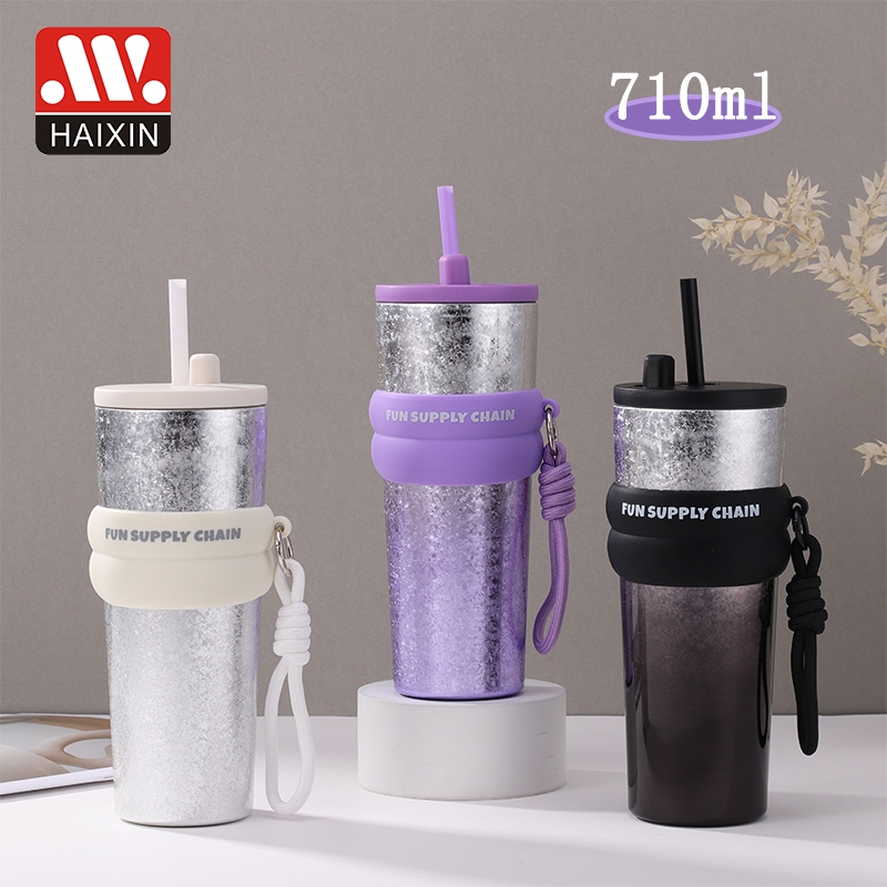 กระติกเก็บความเย็น แก้วสแตนเลส 316 จัดส่งในกรุงเทพฯ ประเทศไทย 710ml เก็บเย็น-ร้อนได้นาน HXT0066