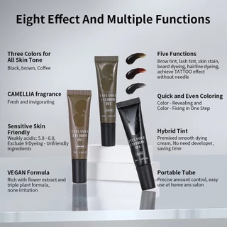 ICONSIGN Eyebrow Eyelash Tint CAMELLIA Hybrid Henna 8Mins Instant Dye