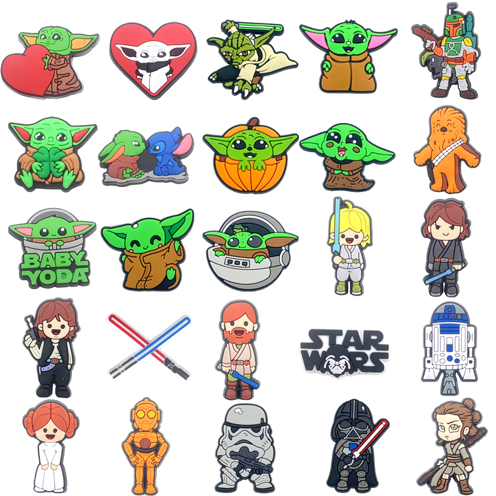MEIDJ 25 สไตล์รองเท้า Charms การกําหนดค่ามอนสเตอร์น่ารักรองเท้าแตะหัวเข็มขัด PVC รองเท้าอุปกรณ์เสริมปุ่ม