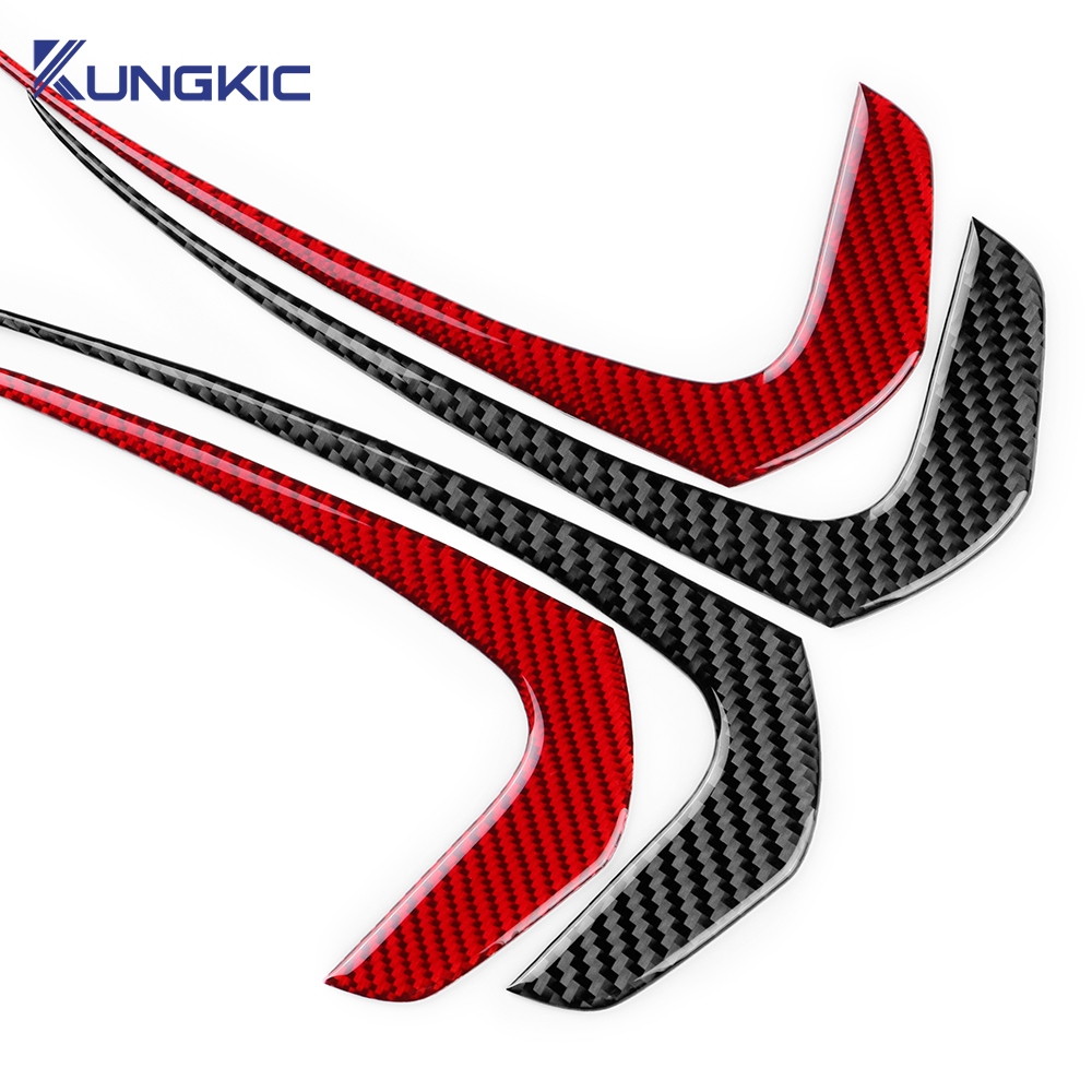 KUNGKIC สติกเกอร์คาร์บอนไฟเบอร์แบบนุ่มสําหรับ Mazda 3 Axela 2019-2024 กระจกมองหลังตกแต่งแถบอุปกรณ์ปรับเปลี่ยนภายนอก - รูปที่ 5