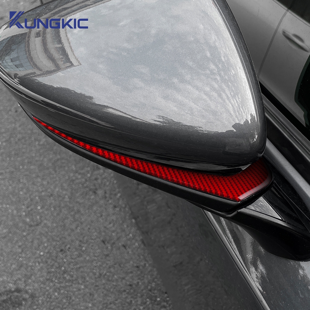 KUNGKIC สติกเกอร์คาร์บอนไฟเบอร์แบบนุ่มสําหรับ Mazda 3 Axela 2019-2024 กระจกมองหลังตกแต่งแถบอุปกรณ์ปรับเปลี่ยนภายนอก - รูปที่ 2