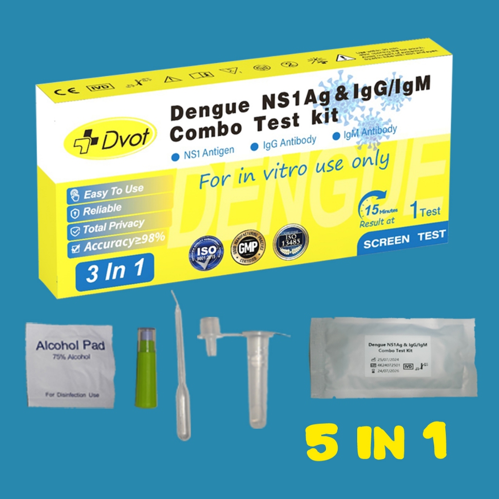 2024 Dengue Fever 3 in 1 NSI, IgG, IgM Home Detection Test Reagent Box