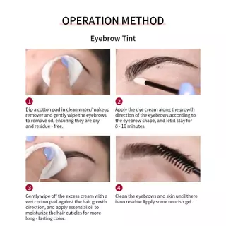 ICONSIGN Eyebrow Eyelash Tint CAMELLIA Hybrid Henna 8Mins Instant Dye