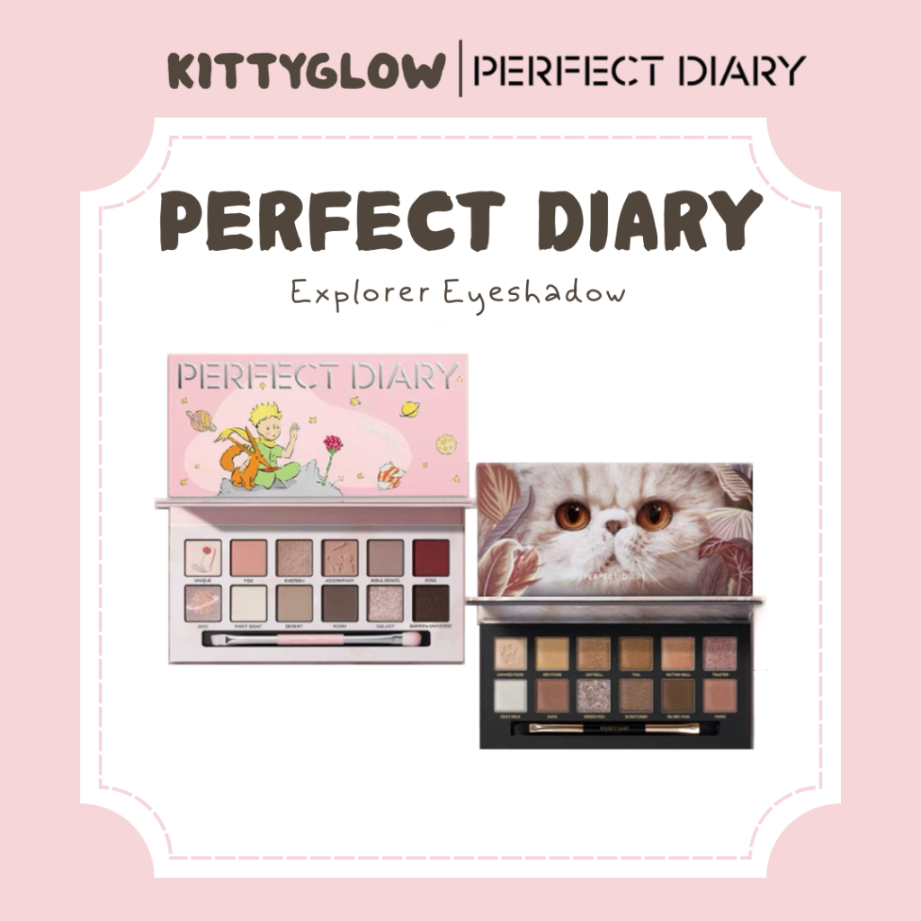PERFECT DIARY Explorer Eyeshadow เม็ดสีสูง • Matte & Shimmer