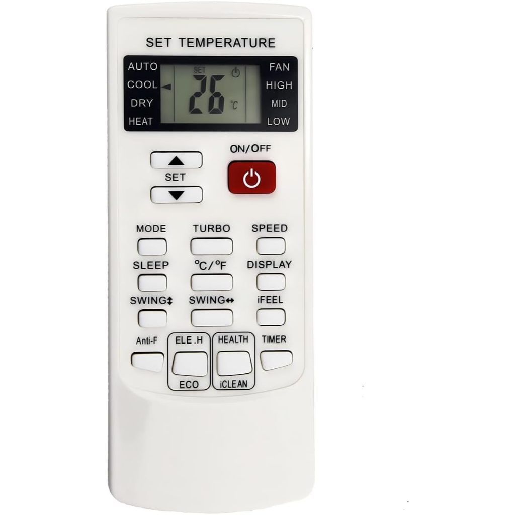 YKR-H/102E รีโมททดแทนสําหรับเครื่องปรับอากาศ YKR-H/002E YKR-H/101E YKR-H/006E